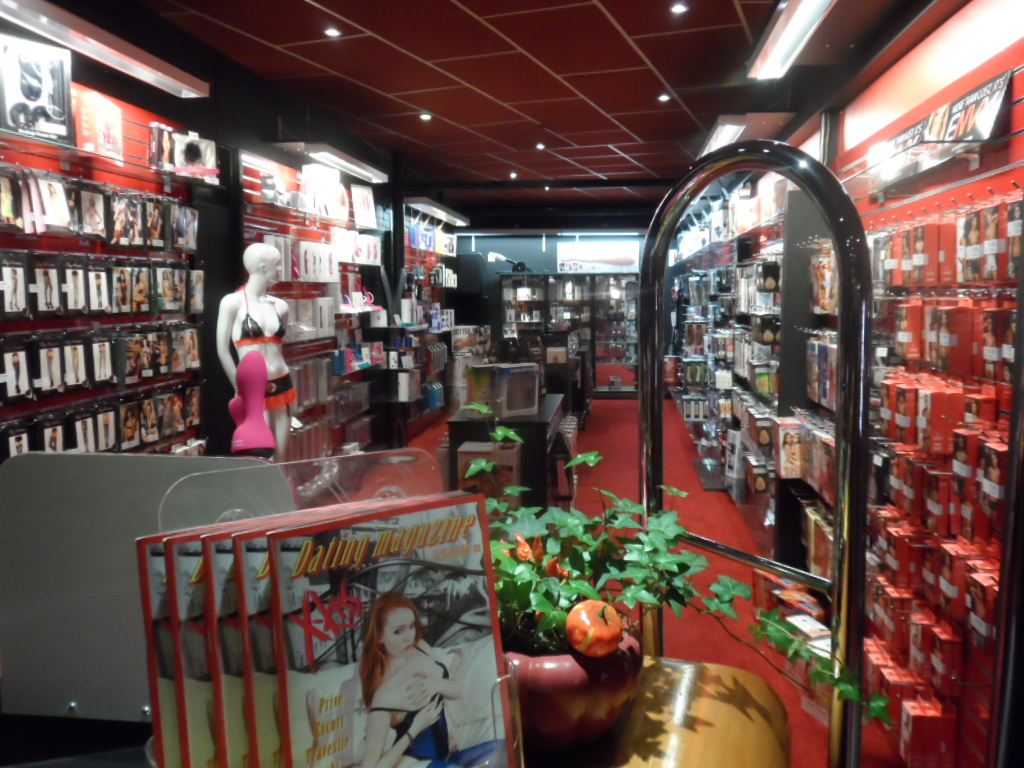 erotica shop met sextoys: lingerie,vibrators,dildos.